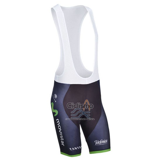 Movistar Ropa Ciclismo Culotte Corto 2014 Mangas Cortas Negro